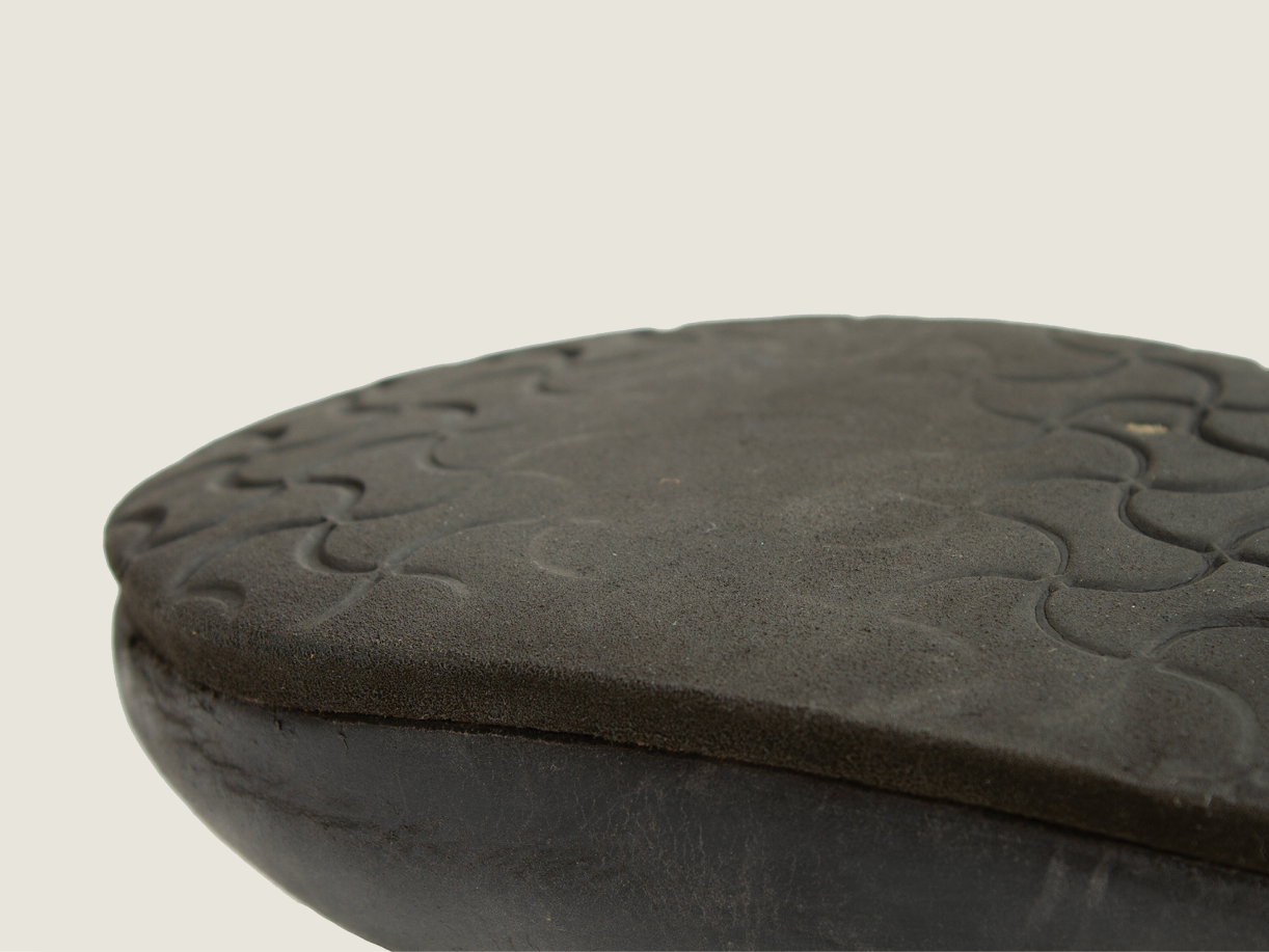 Birkenstock with worn sole rubber